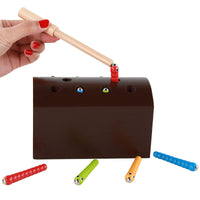 Kids Magnetic Bug Catching Game Early Education Fine Motor Skill Toy