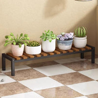 Multi-Tier Solid Wood Plant Stand for Windowsill, Balcony, Living Room - Floor-Standing Succulent Shelf