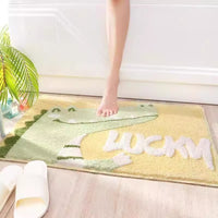 Absorbent Plush Bathroom Mat Non-Slip Door Mat for Home Toilet and Washroom