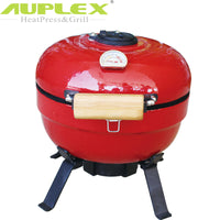 12-Inch Ceramic Portable BBQ Grill for Outdoor Tabletop Cooking