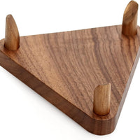 Walnut Wood Basketball Football Autograph Display Stand Souvenir Holder