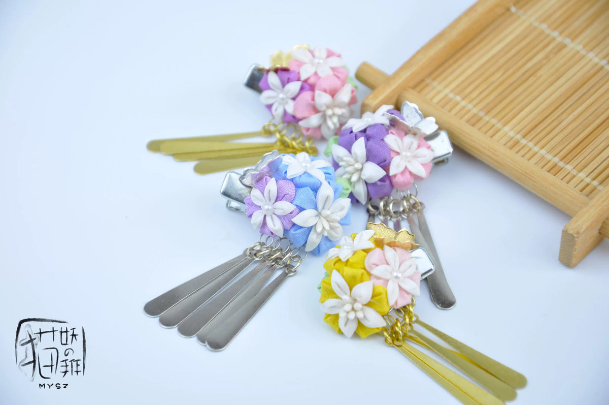 BJD/DD Doll Kimono Hair Clip Japanese Style Hair Accessory for 1/4, 1/3, and Uncle Dolls