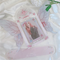 Acrylic Butterfly Effect Rotating Stand for Photos and Cards, Desktop Ornament