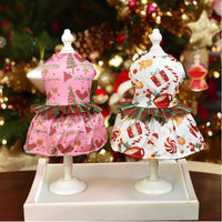 Pet Christmas Plaid Dress for Dogs