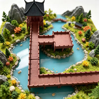 Miniature Landscape Boardwalk Model for Fish Tank Aquarium Decoration