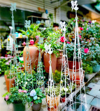 Iron Art Butterfly Fairy Climbing Trellis Set for Garden and Courtyard