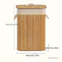 Handwoven Bamboo Storage Basket for Home & Commercial Use