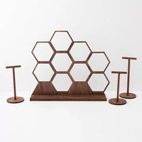 Honeycomb Earring Display Stand Jewelry Organizer for Studs and Dangles