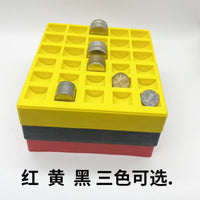 3-in-1 Coin Counting Box for 0.1, 0.5, 1 Yuan Coins - Thickened Plastic Bank Supermarket Coin Organizer