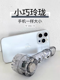 Portable Handheld Cooling Fan with Ice Compress, USB Rechargeable Mini Bladeless Fan for Desk and Personal Use
