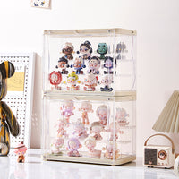 Wall-Mounted Blind Box Display Case with Dustproof Cover for Collectibles and Toys