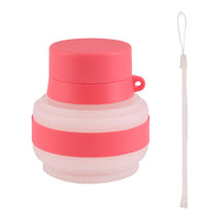 Creative Portable Silicone Collapsible Water Bottle for Travel and Outdoor Use, Mini Expandable Drinking Cup