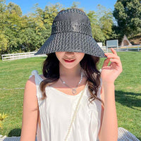 Women's Summer UV Protection Sun Hat with Wide Brim and Neck Flap for Outdoor Cycling