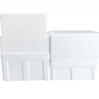 Large Foam Cooler Box for Meat, Vegetables, Seafood - Insulated & Thickened