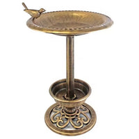 Outdoor Garden Bird Bath with Solar Fountain - Decorative Bird Feeder for Yard Patio Decor