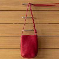 2025 Spring/Summer Retro Dopamine Soft Leather Crossbody Phone Bag for Women
