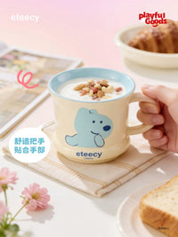 eteecy x Youdian Taoqi Hand-Painted Ceramic Mug with Pingu Design