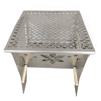 Portable Stainless Steel Fire Pit Grill for Outdoor Camping