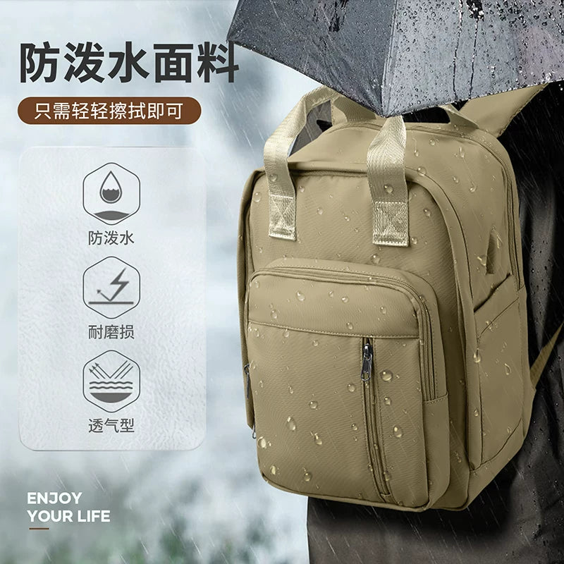 Fashionable European & American Style Backpack for Students and Travel, Large Capacity Laptop Bag