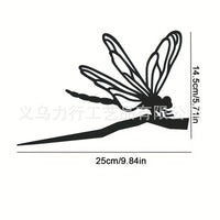 Metal Silhouette Garden Stake for Outdoor Yard and Lawn Decor