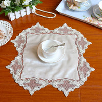 Square Lace Tablecloth Dust Cover for Appliances and Trays