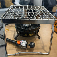 Portable Stainless Steel Mesh Grill Table & Stove Stand for BBQ Camping