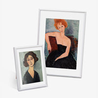 Modern Minimalist Aluminum Alloy Photo Frame for Tabletop or Wall Mounting