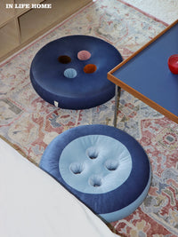 Floor Cushion Tatami Seat Pillow, Round Rebound Breathable Meditation Pad for Home