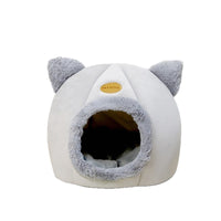 Warm Enclosed Cat House & Dog Bed with Removable Cushion