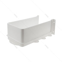 U-Shaped Drain Pipe Cover for Cabinet Drawers - White & Dark Grey
