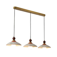 Vintage Hand-Painted Ceramic Pendant Light for Dining Room, Bar, and Entryway