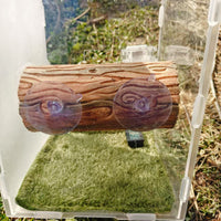 Resin Suction Cup Lizard Hideout Tree Bark Cave for Reptile Terrariums