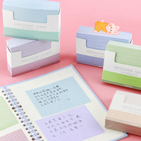 Macaron Non-Adhesive Memo Notes, 150 Sheets, Pull-Out Design for Students and Office