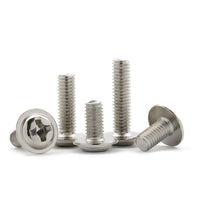 Nickel-Plated Phillips Pan Head Machine Screws with Washer