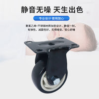 Industrial Caster Wheels with Double Bearings and Brakes, Black Rubber, Swivel/Rigid Options