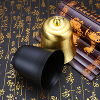 Brass Buddhist Temple Bell with Striker for Rituals and Meditation