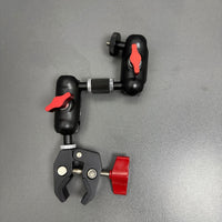 Motorcycle Handlebar Mount for Action Cameras - 360° Panoramic Clamp with 1/4" Screw