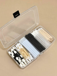 Sweet Potato Disposable Eyelash Cotton Swabs for Makeup Artists, Portable Dust-proof Eyelash Extension Tools