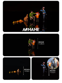 Qingdou 1:64 Scale Miniature Figures Park Encounter Series for Car Model Dioramas