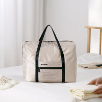 Foldable Waterproof Travel Duffel Bag with Trolley Sleeve