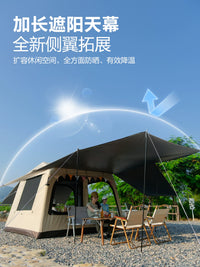 Vidaledo Star Wish House 3.0 Inflatable Camping Tent with Titanium Silver Blackout Extension Tarp