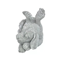 Angel Pet Garden Statue Resin Craft Ornament for Outdoor Decor