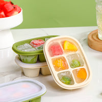 Mini Ice Cube Tray with Lid, Food-Grade Silicone Ice Mold for Homemade Ice Cubes, Large Capacity Ice Maker Box for Home Refrigerator
