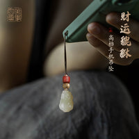 Pixiu Charm Phone Chain / Keychain for Good Fortune