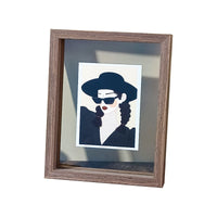 Double-Sided Transparent Glass Photo Frame for Displaying Pictures, Specimens, and Artwork