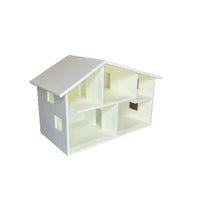3D Printed Nordic Minimalist House Figurine Dollhouse Miniature Model Ornament