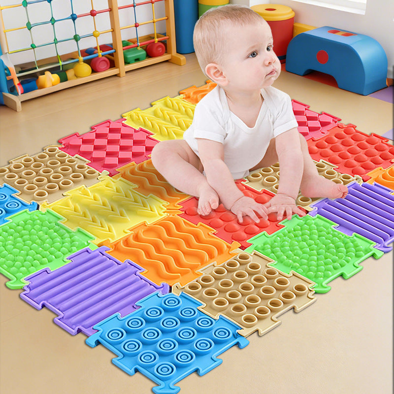 Kids Sensory Integration Silicone Acupressure Mat for Balance Training and Exercise