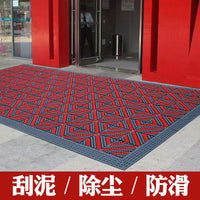 Outdoor Non-Slip Waterproof Entrance Mat with Brush Scraper Tiles for Hotels & Homes