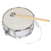 MBAT 14-inch Silver Snare Drum with Accessories for School Band Performance