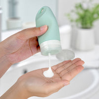 Travel Squeeze Bottle Set for Shampoo Lotion Toiletries - Leakproof & Portable